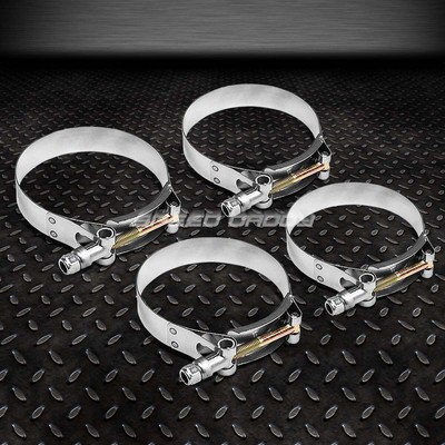 4 СИЛИКОНОВЫХ Т-ОБРАЗНЫХ ЗАЖИМА ДЛЯ ПРОМЕЖУТОЧНОГО ОХЛАДИТЕЛЯ ТУРБОЗАБОРНИКА ИЗ НЕРЖАВЕЮЩЕЙ СТАЛИ С ЦИНКОВЫМ ПОКРЫТИЕМ 3,25 Мм