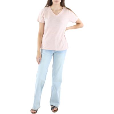 

Женская футболка с коротким рукавом и v-образным вырезом Eileen Fisher BHFO 8811