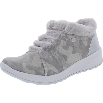 

Женские золотисто-серые модные кроссовки без шнуровки Bzees 6 Medium (B,M) BHFO 4673, Grey