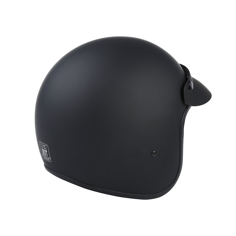 Matte Black 3/4 Open Face ABS DOT Adult Helmet Motorcycle Scooter S/M/L/XL HOT  