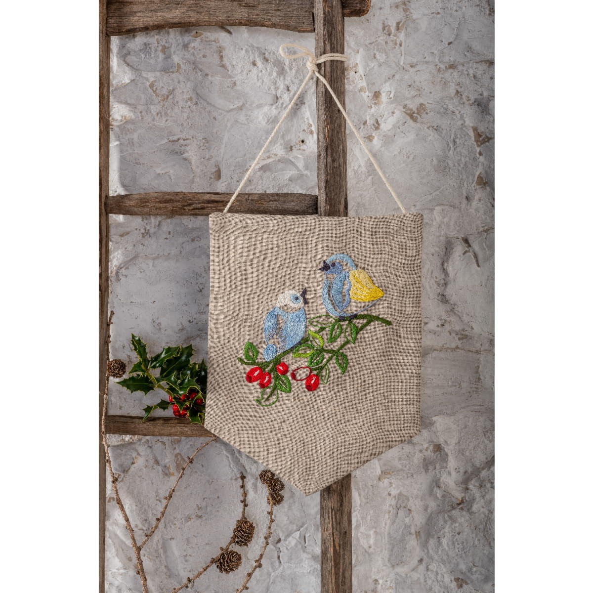 Anchor stamped satin stitch kit linen 