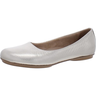 Женские туфли на плоской подошве из натуральной кожи Maxwell Silver 9.5 Medium (B,M) BHFO 3682