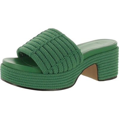 Женские босоножки на платформе Vince Womens Margo Cord зеленого цвета 6 средних размеров (B,M) BHFO 3706