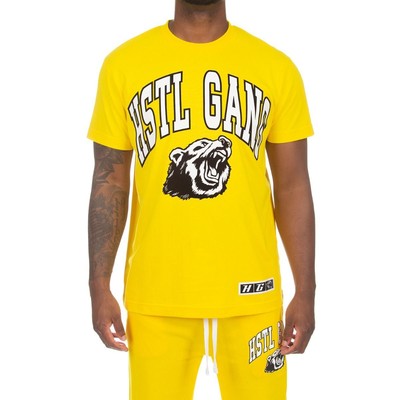 

Мужская вязаная футболка с коротким рукавом Hustle Gang Cyber Yellow Gumball