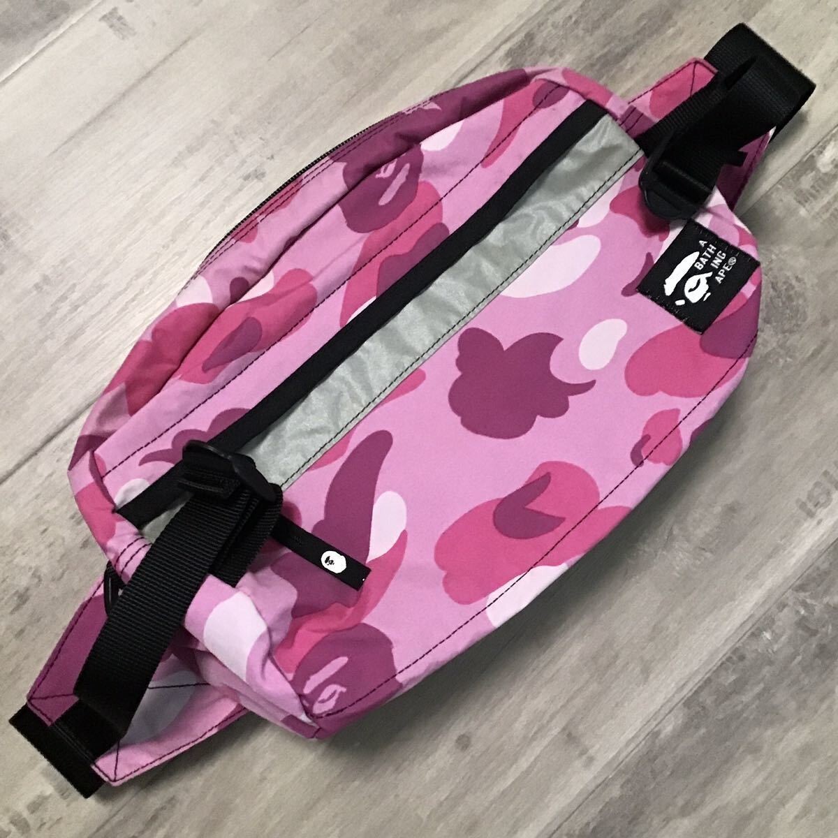 A BATHING APE BAPE PINK CAMO ベルト　BELT BAPE Leather belt ABC camo pink Gold buckle NIGO A Bathing