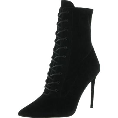 

Женские ботильоны Steve Madden Valency Black 6 Medium (B,M) BHFO 3156, Black suede