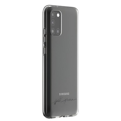 JUST GREEN Coque pour Galaxy A31 en TPU Souple Modèle Infinia Transparent