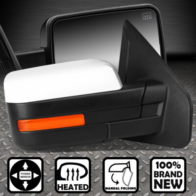 ДЛЯ 04-14 FORD P2 F150 ЗЕРКАЛО БОКОВОГО ВИДА С ЭЛЕКТРОПРИВОДОМ И ПОДОГРЕВОМ ПРАВОЕ/ПАССАЖИРСКОЕ ХРОМИРОВАННОЕ