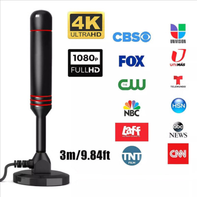 300 Miles Upgraded TV Antenna Digital HD Antenna Indoor HDTV 1080P 4K Long Range