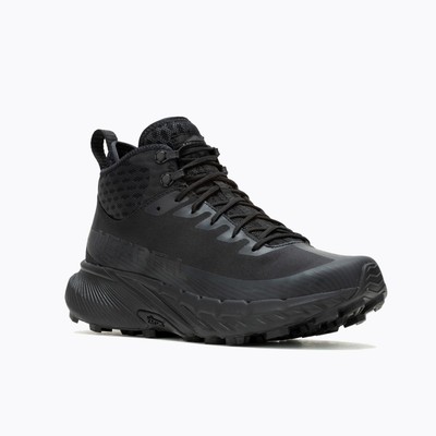 Pre-owned Merrell Work Men's Agility Peak 5 Tactical Mid Black - J005771, Black