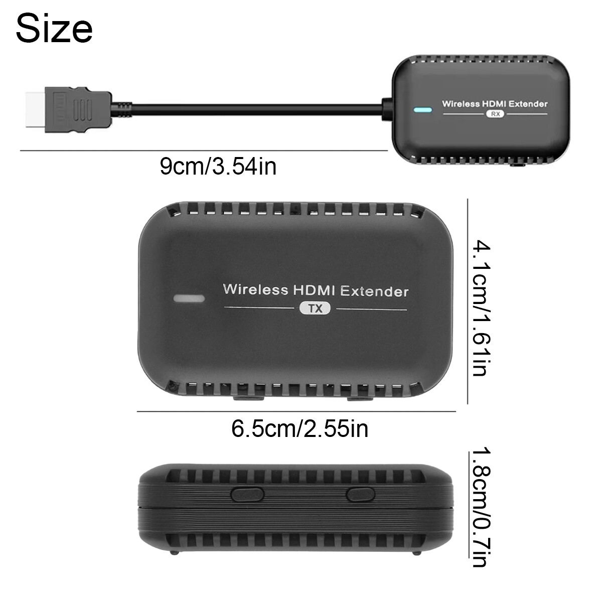 Long Range 1080P 60Hz HDMI Wireless Extender Video Transmitter and Receiver Kit