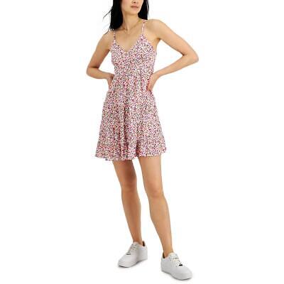 Женское короткое ярусное мини-платье с v-образным вырезом Just Polly для юниоров BHFO 9004