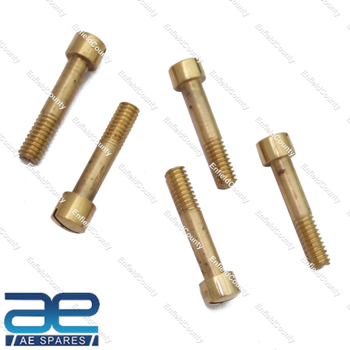 Fits Royal Enfield Bullet Early Gear Box Screw Kit Brass Vintage Look 