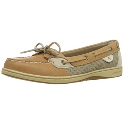 Женские туфли-лодочки Sperry на плоской подошве из бежевой кожи Angelfish 9 Medium (B,M) BHFO 4660