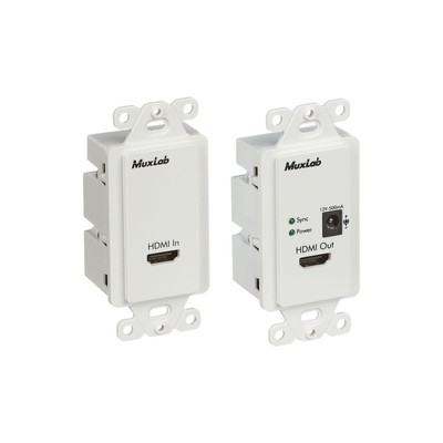 Muxlab HDMI Wall Plate Extender Kit, United States #500401-WP-US