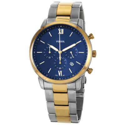 Мужские часы Fossil Neutra с хронографом и синим циферблатом FS5706
