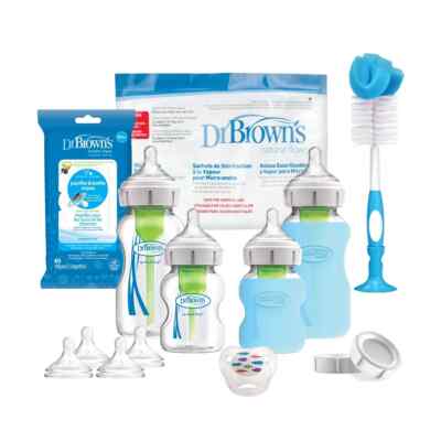 Dr. Brown's Anti-Colic Wide Neck Glass Baby Bottle Gift Set - 14ct