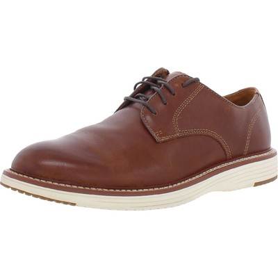 Johnston & Murphy Mens Upton Brown Office Oxfords Shoes 8.5 Medium (D) BHFO 5894