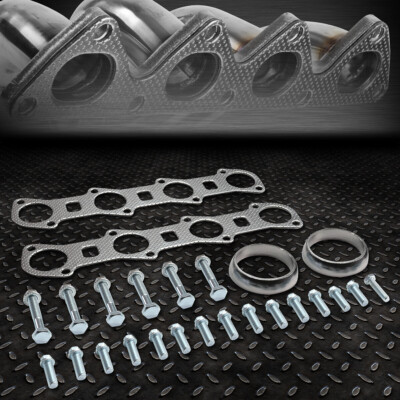 ДЛЯ 99-04 FORD F150 КОМПЛЕКТ ПРОКЛАДОК КОЛЛЕКТОРА ВЫПУСКНОГО КОЛЛЕКТОРА С НАГНЕТАТЕЛЕМ 5,4 л С БОЛТАМИ