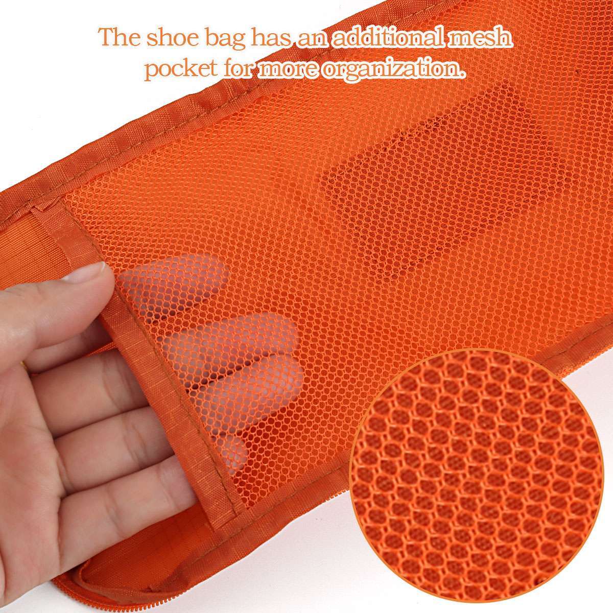 3x Waterproof Foldable Travel Shoe Bag Handle Sports Gym Carry Case Storage