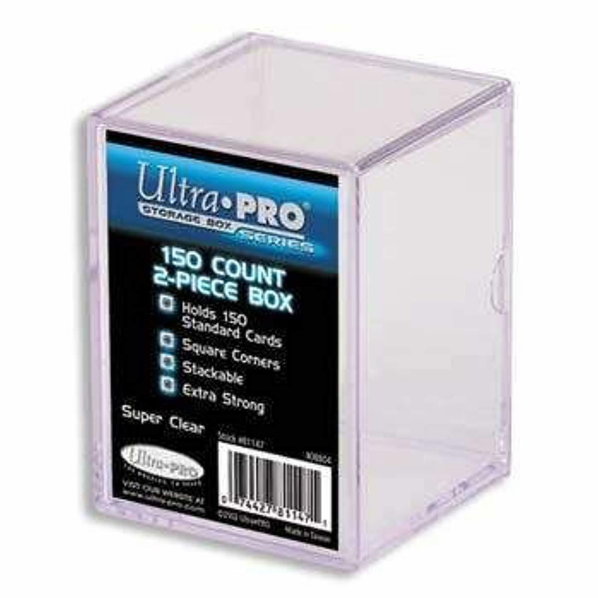 Ultra Pro 2Piece 150 Count Clear Card Storage Box Plastic Cards Case Organizer 792491213426 eBay