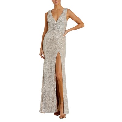 Женское длинное вечернее платье Ieena for Mac Duggal, расшитое блестками, BHFO 1564