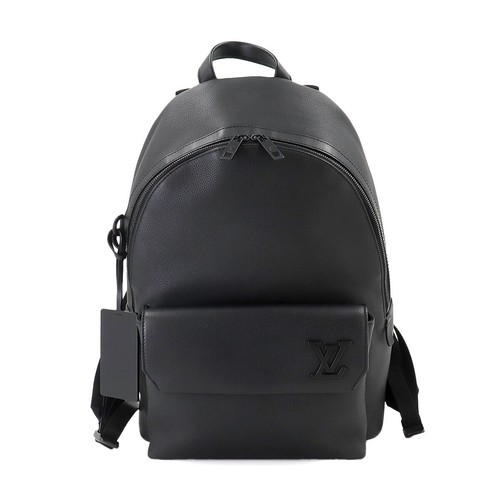 Louis Vuitton テイクオフ バックパック_Aerogram LOUIS VUITTON Aerogram Takeoff Backpack Leather Black M57079