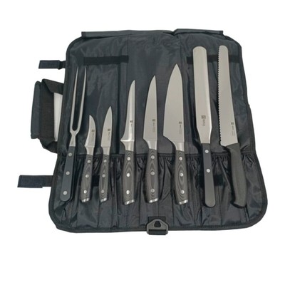 Mika Messertasche komplett -Set, 9-tlg.