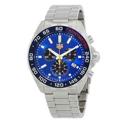 Pre-owned Tag Heuer Formula 1 Chronograph Quartz Blue Dial Men's Watch Caz101ak-ba0842
