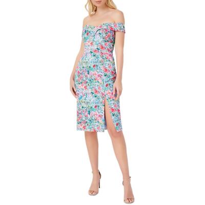 

Aidan by Aidan Mattox Женское коктейльное платье миди с цветочным принтом BHFO 3776, Lilac/multi