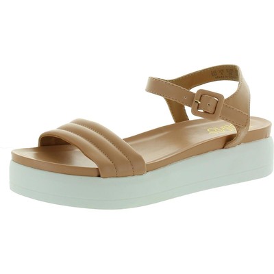 Женские босоножки на танкетке Franco Sarto бежевого цвета в стиле киппи, размер 8,5 (B,M), BHFO 2666