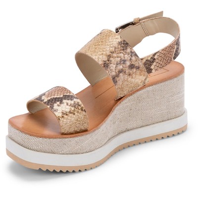

Женские кожаные сандалии на платформе Dolce Vita Idrah с ремешком на пятке BHFO 3879, Dark sand, Idrah