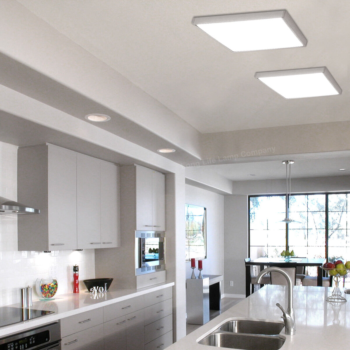 Home Lighting Surface Mount Kit For 1200 X 600 Led Ceiling Panel Box Frame White Body Kisetsu System Co Jp