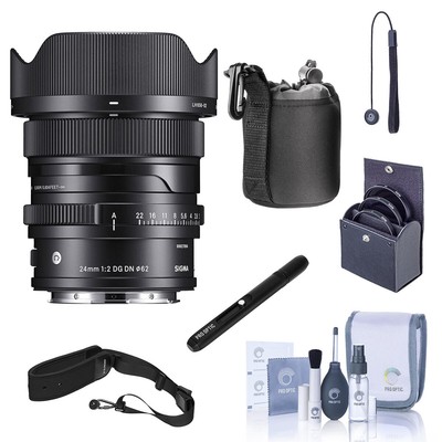 Sigma 24mm f/2 DG DN Contemporary Lens for L Mount With Accessories Kit