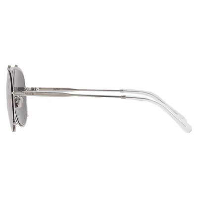 Pre-owned Dior Smoke Mirror Pilot Men's Sunglasses Blacksuit A3f F0a4 Dm40143f 16c 61 In Gray