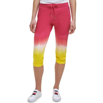 Женские розовые спортивные штаны Tommy Hilfiger Sport Tie Dye Comfy Jogger M BHFO 6260