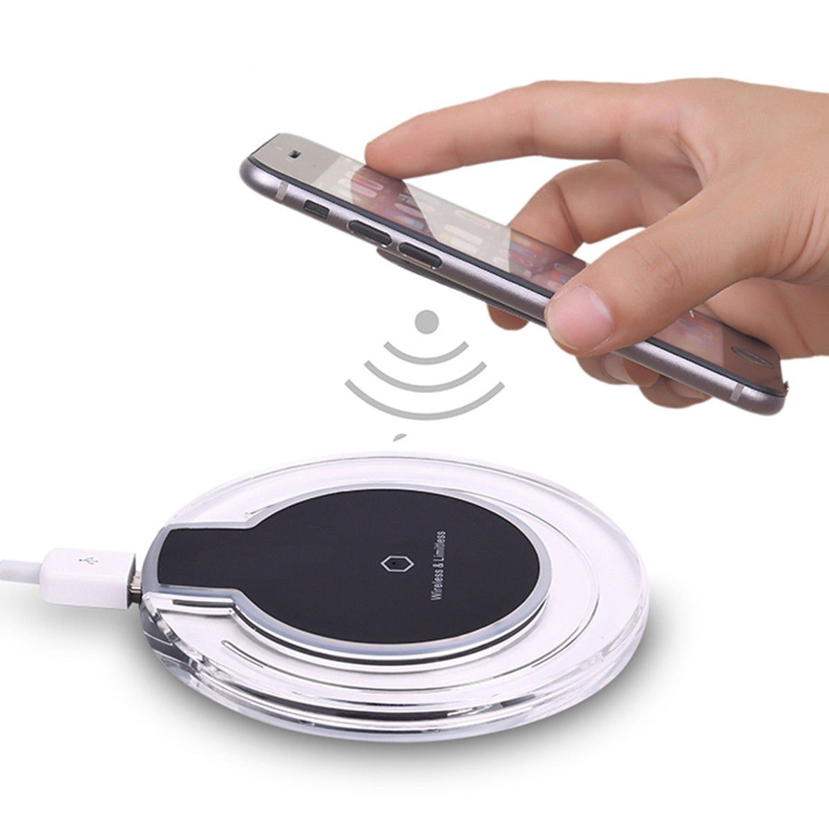 Base Di Ricarica Veloce Wireless Qi Induzione Smartphone Linq Jjt-805