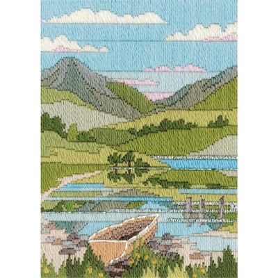 Bothy Threads counted Long Stitch Kit ''Seasons - Mountain Spring '', 24x17cm, DW1