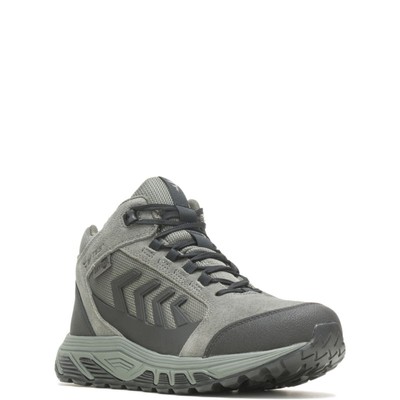 Pre-owned Bates Men's Rush Shield Mid Dryguard Waterproof Slip Resistant Boot Graphite - E In Gray