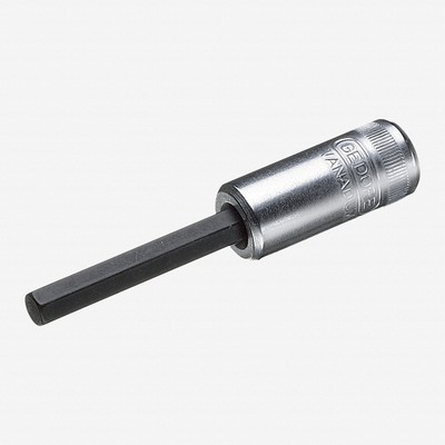 Gedore IN 20 L 6-60 Screwdriver bit socket 1/4'' long, hex 6 mm