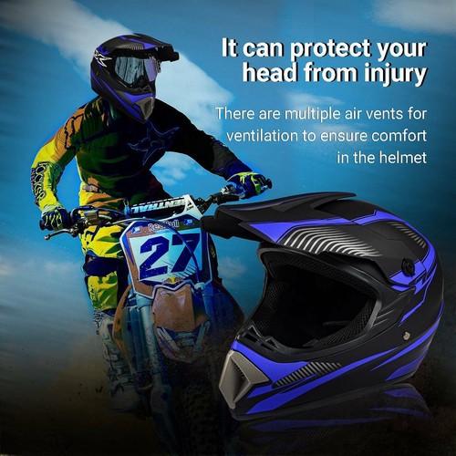 DOT Adult Youth Child Motocross ATV Mountain Dirt Bike Offroad Snowmobile Helmet
