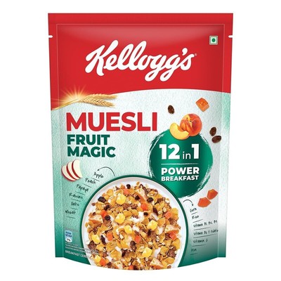 Kellogg s Muesli Fruit Magic 12-in-1 Power Breakfast Multigrain Cereal 500g