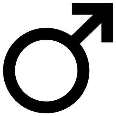 Male Symbol Mars Vinyl Sticker Decal Alchemy Iron - Choose Size & Color