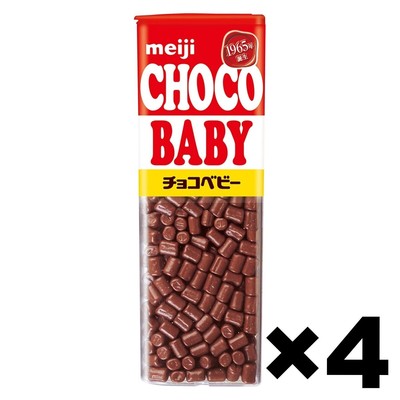 Meiji Choco Baby Jumbo Chocolate 4Pack Set 102g Made in Japan