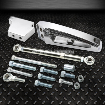 ДЛЯ БОЛЬШОГО БЛОКА CHEVY/С КОРОТКИМ НАСОСОМ КОМПЛЕКТ КРОНШТЕЙНОВ ДЛЯ КОНДИЦИОНЕРА ИЗ ПОЛИРОВАННОГО АЛЮМИНИЯ