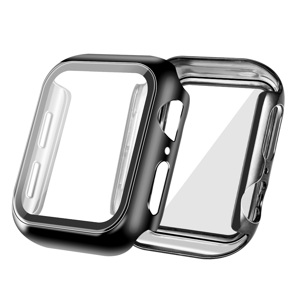 iWatch 40/44mm Glass Screen Protector+Case Cover for Apple Watch Series 6 5 4 SE eBay
