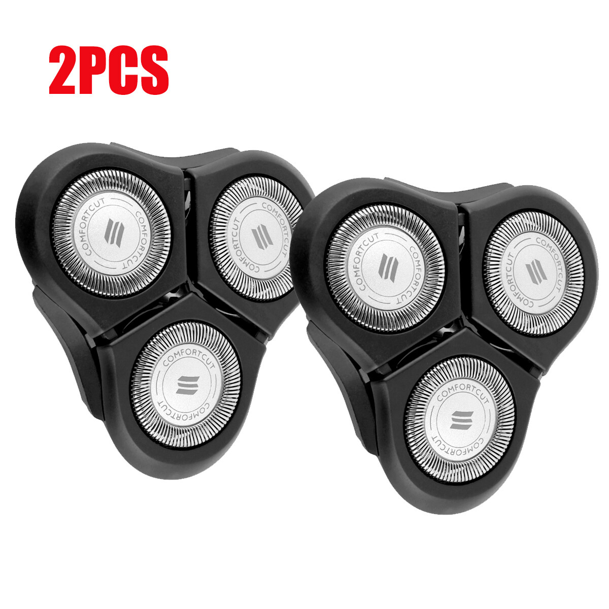 1/2x Replacement Shaver Head for SensoTouch RQ11 RQ1180 1150X 1160X Razor Blades