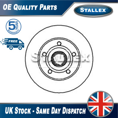 Fits Audi A4 1994-2001  1x Brake Disc Rear Stallex 8D0615601B