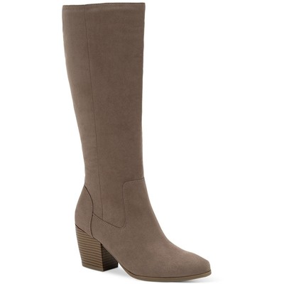 Style & Co. Женские темно-серые сапоги до середины икры с застежкой на молнию Shoes 7 Medium (B,M) BHFO 4276