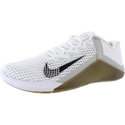 

Кроссовки для бега Nike Mens METCON 6 White Gym 10.5 Medium (D) BHFO 5758, White/black gum/dark brown, METCON 6